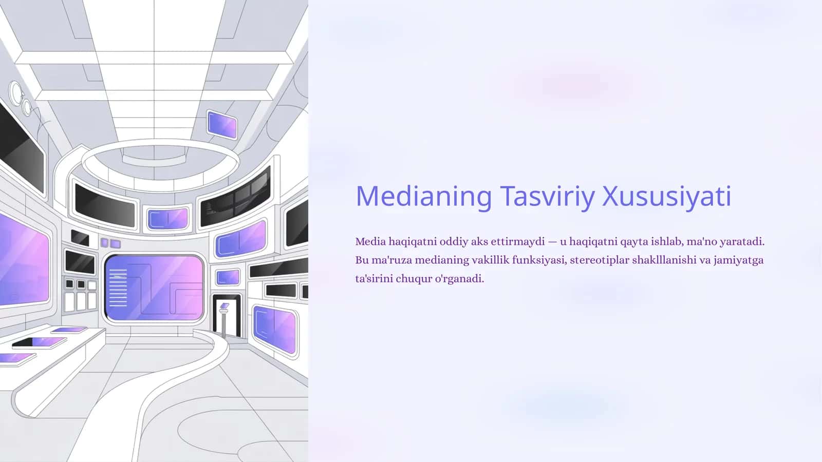 Medianing Tasviriy Xususiyati