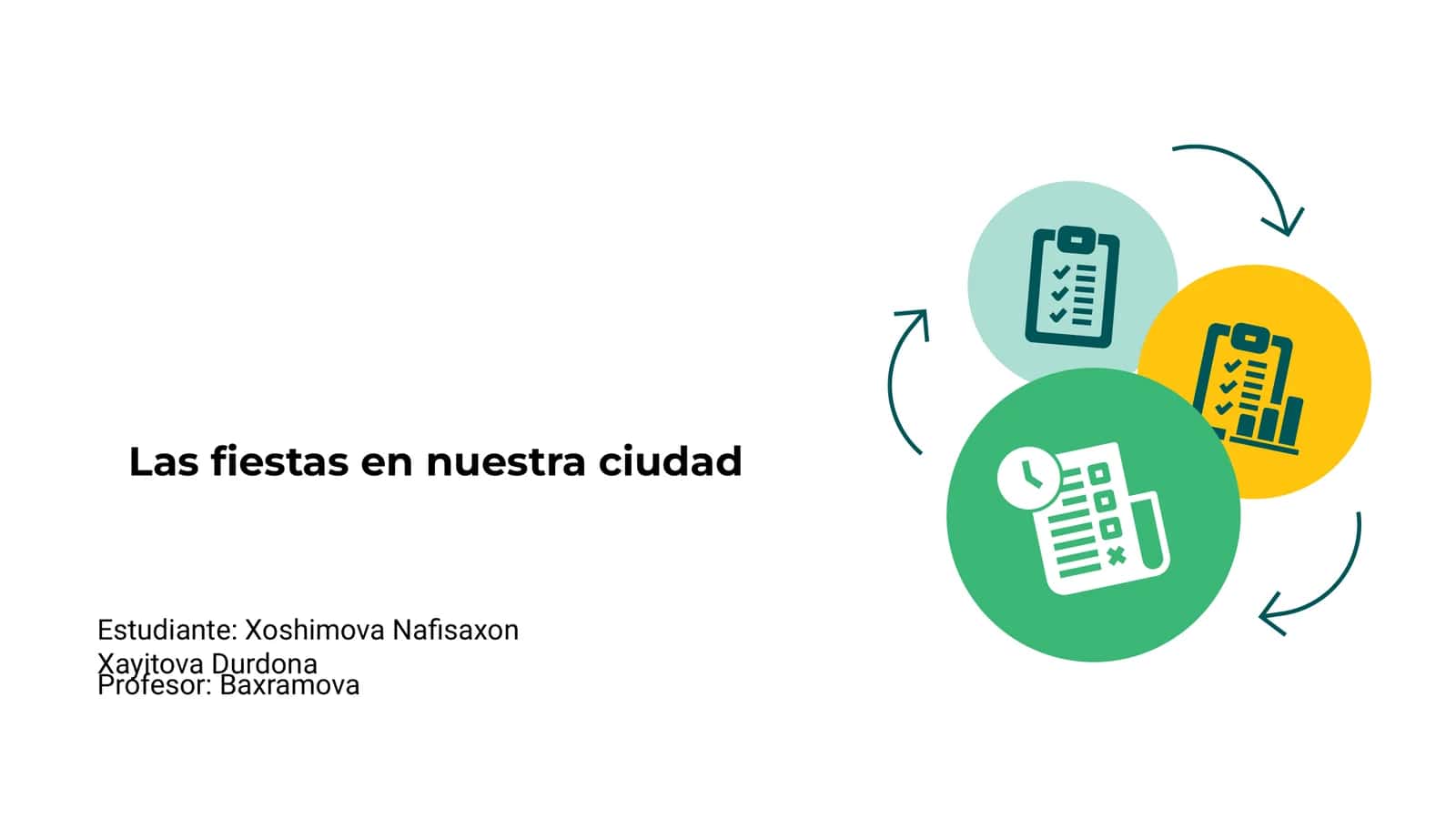 Las fiestas en nuestra ciudad