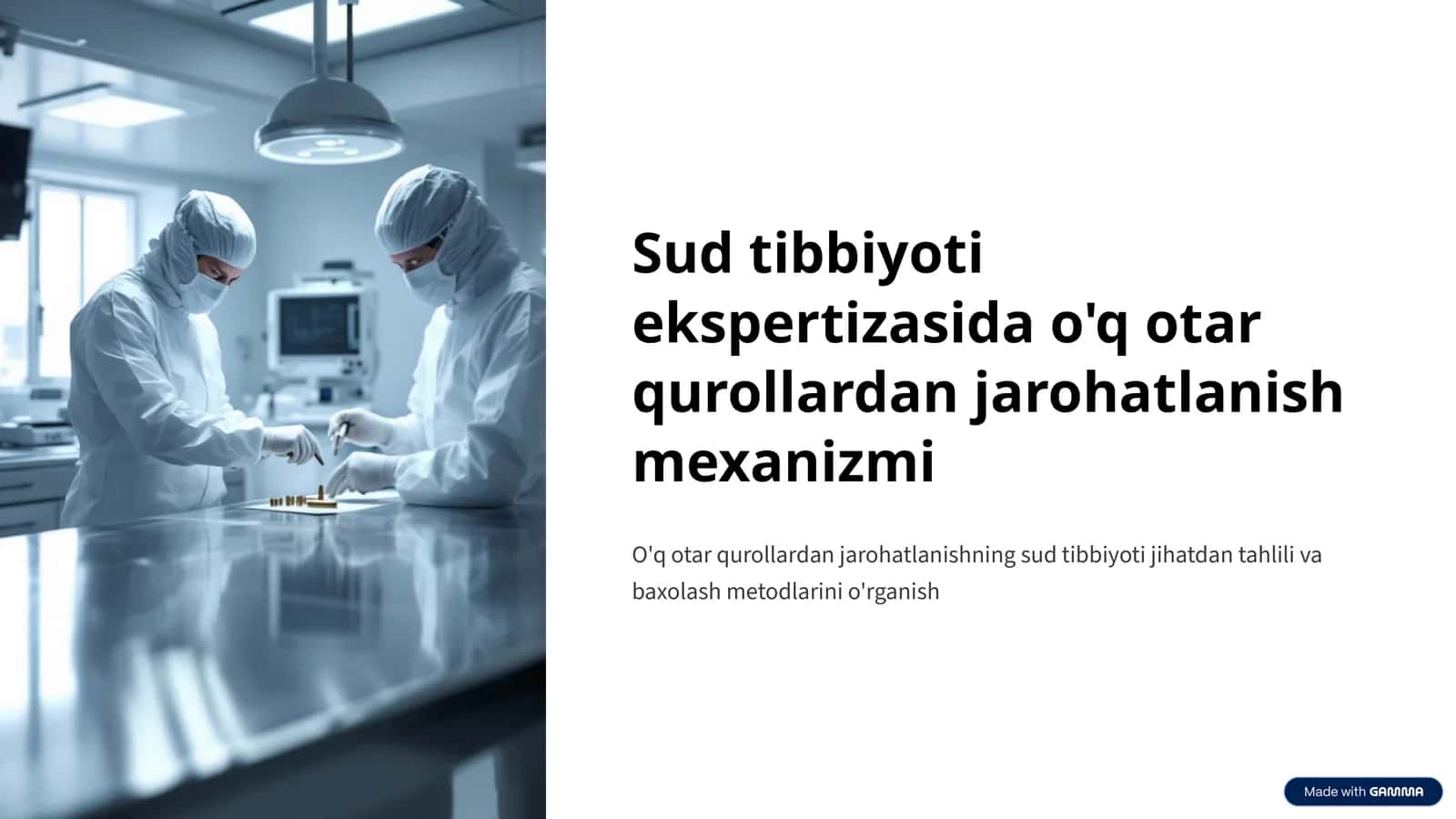 O'q otar qurollardan jarohatlanish mexanizmi