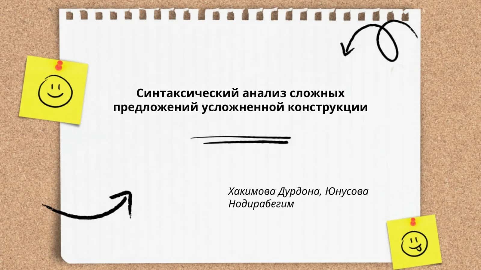Синтаксический анализ сложных предложений усложненной конструкции