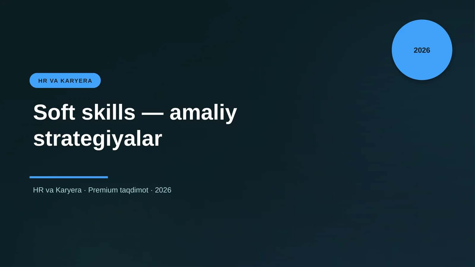 Soft skills — amaliy strategiyalar