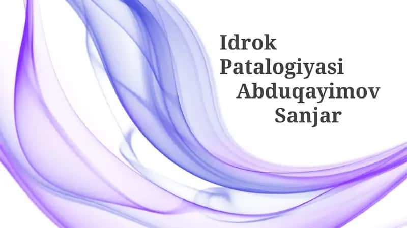 Idrok Patalogiyasi