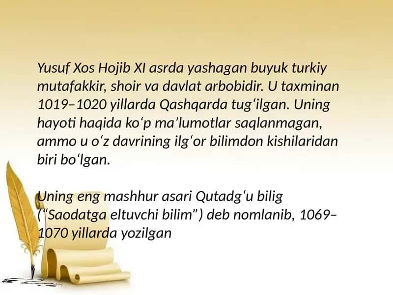 Yusuf Xos Hojib