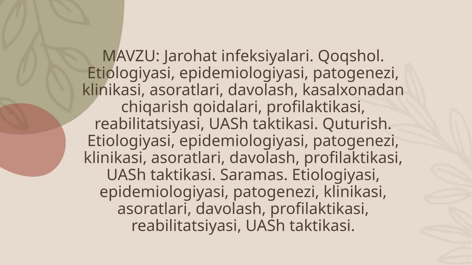 Jarohat infeksiyalari