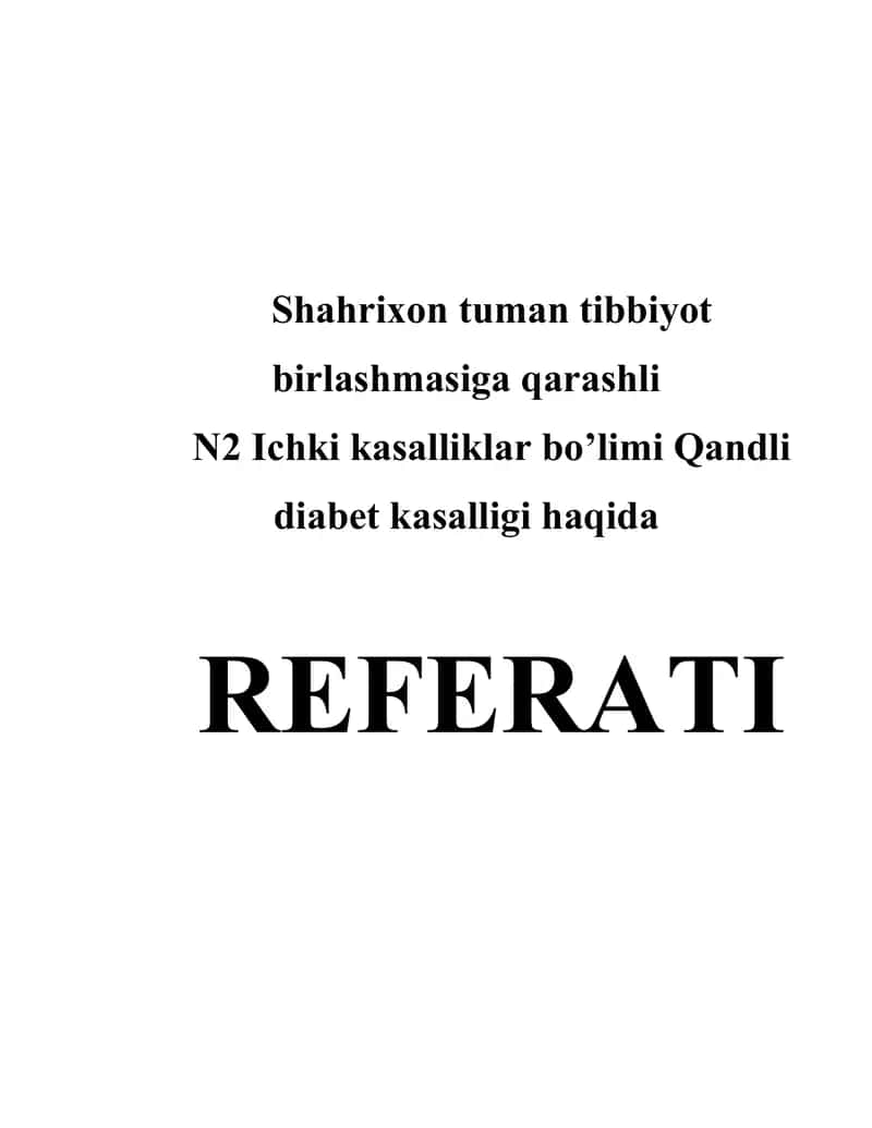 Qandli diabet