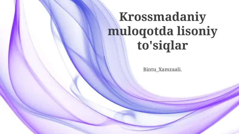 Muloqot Uslublari