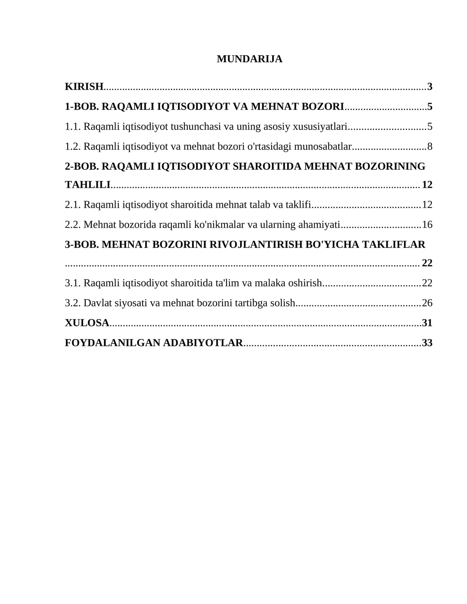 RAQAMLI IQTISODIYOT VA MEHNAT BOZORI