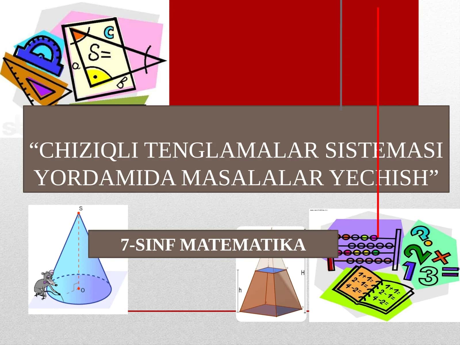 CHIZIQLI TENGLAMALAR SISTEMASI YORDAMIDA MASALALAR YECHISH