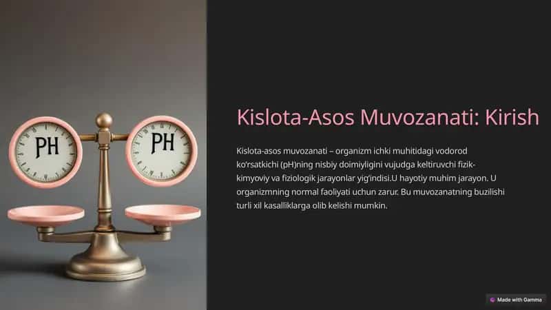 Kislota-Asos Muvozanati