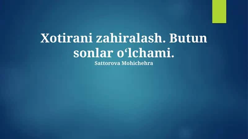 Butun Sonlarning Hajmi