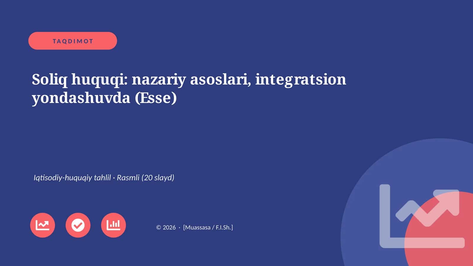Soliq huquqi: nazariy asoslari, integratsion yondashuvda (Esse)