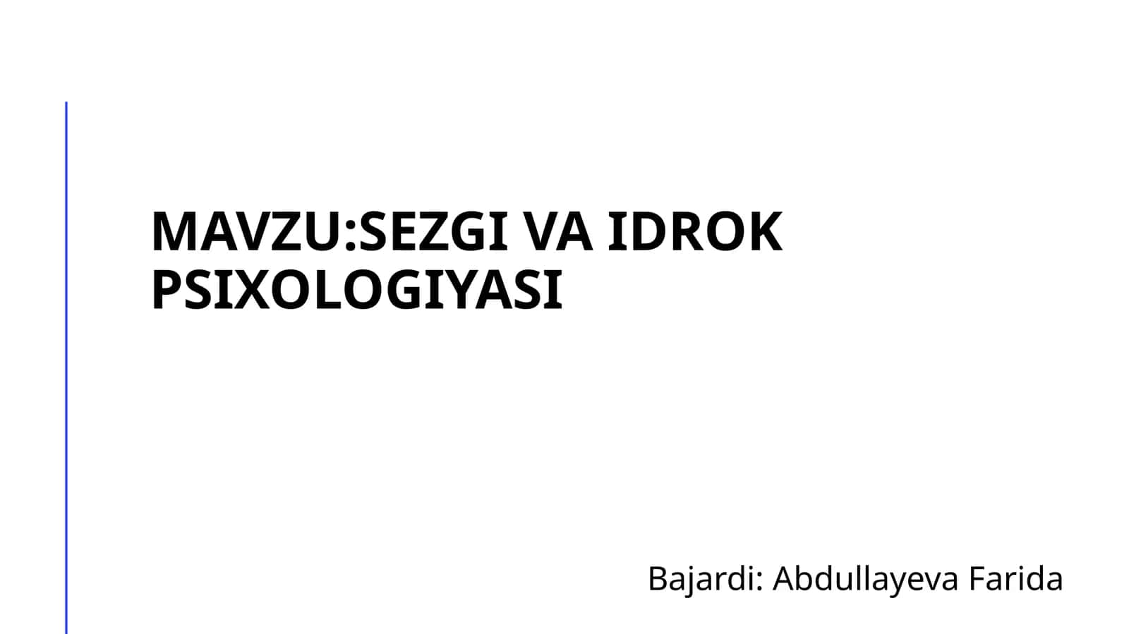 Sezgivaidrokpsixologiyasi
