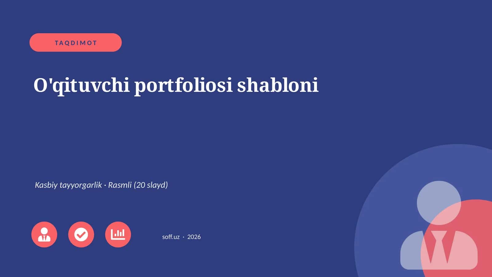 O'qituvchi portfoliosi shabloni