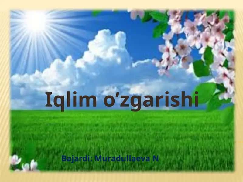 Iqlimo’zgarishi