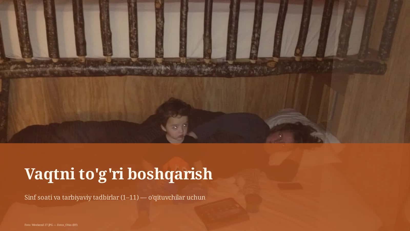 Vaqtni to'g'ri boshqarish