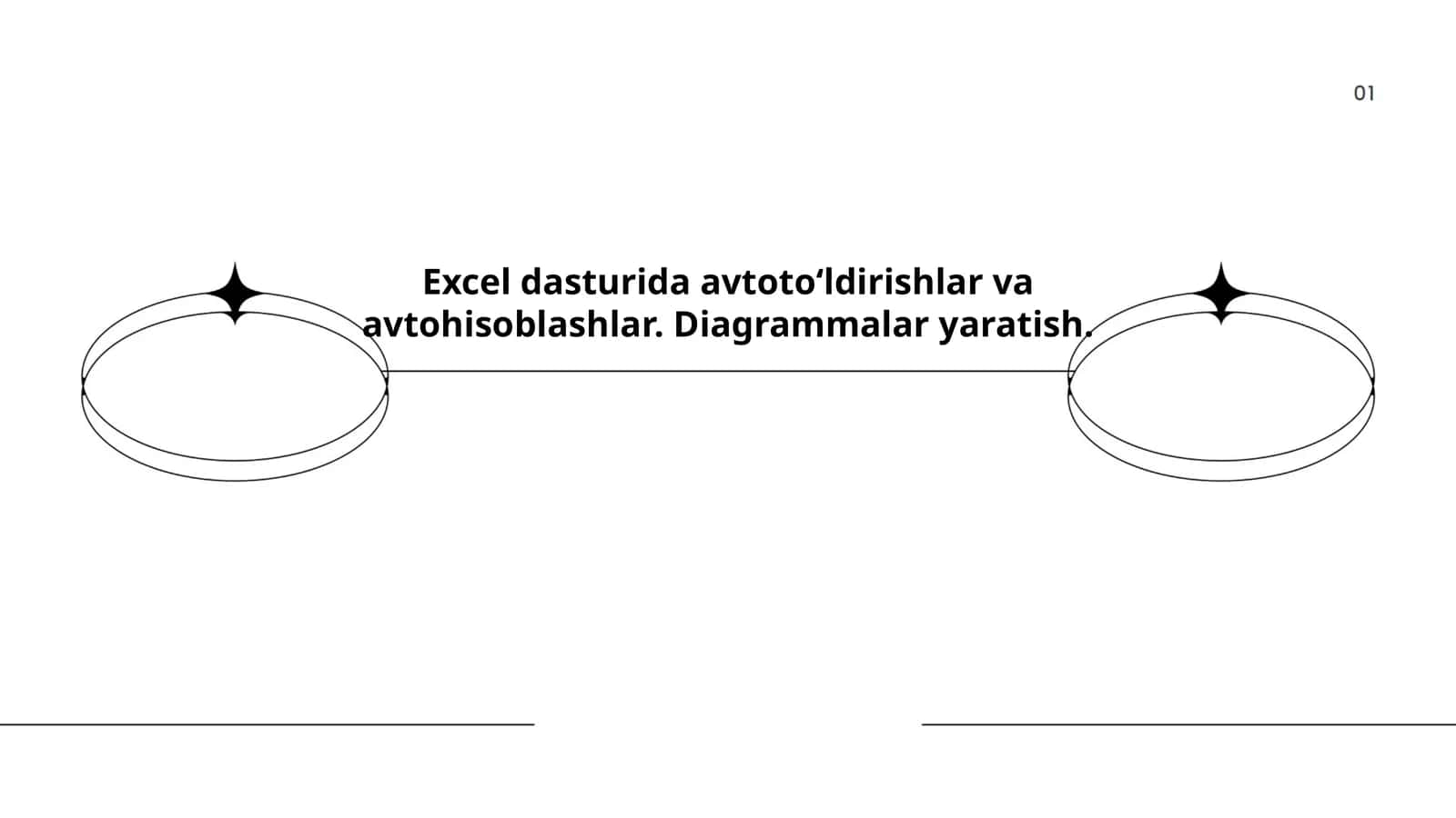 Excel dasturida avtotoʻldirishlar va avtohisoblashlar. Diagrammalar yaratish