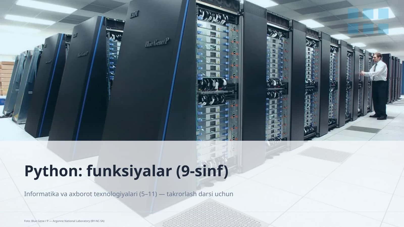 Python: funksiyalar (9-sinf)