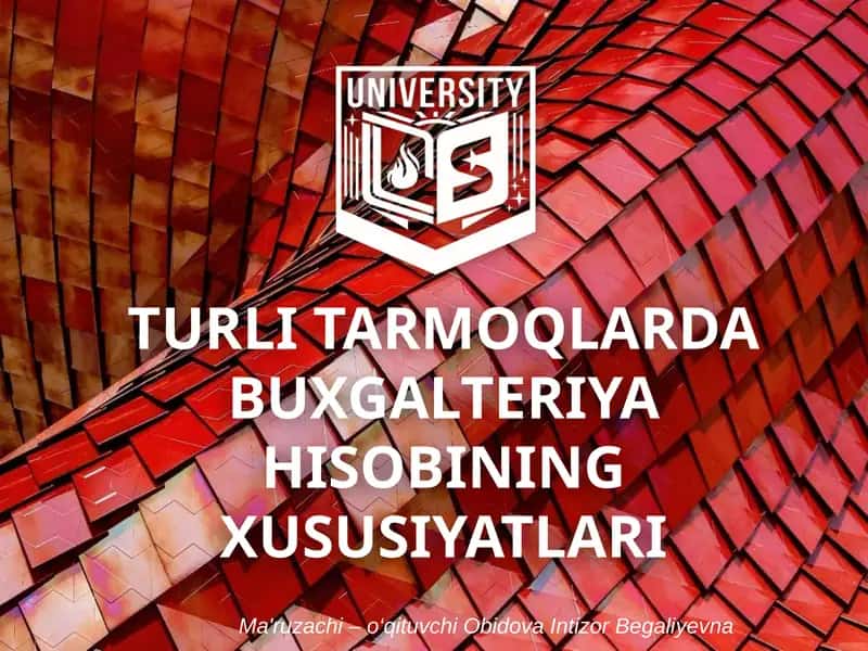 Qishloq xo’jalik korxonalarining buxgalteriya hisobi