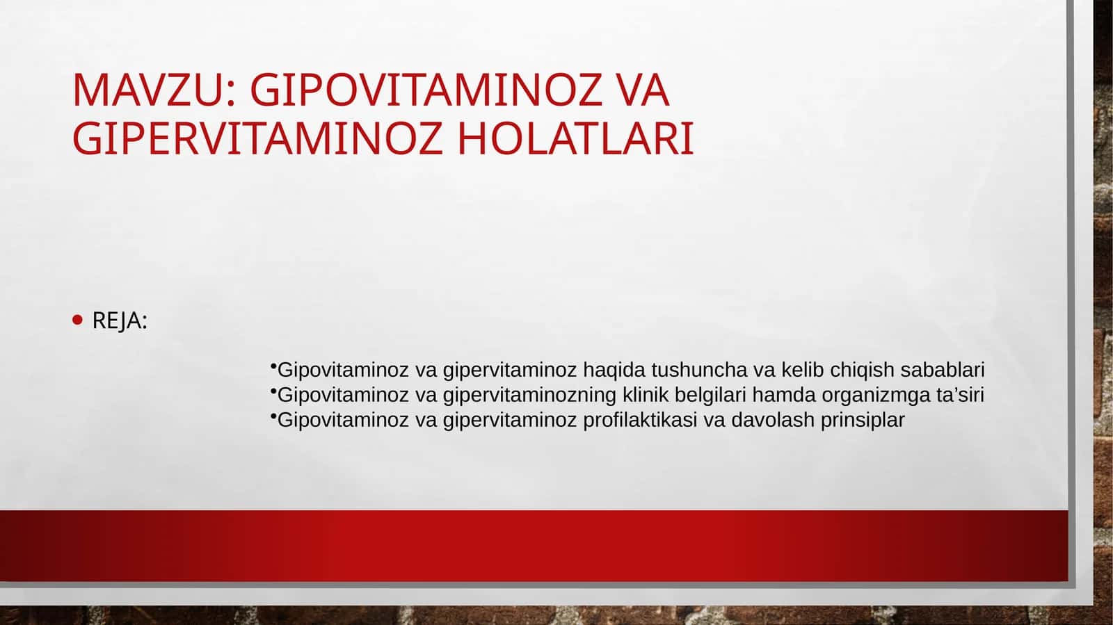 Gipovitaminozvagipervitaminozholatlari
