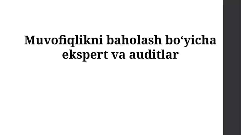 Muvofiqlikni baholash auditi