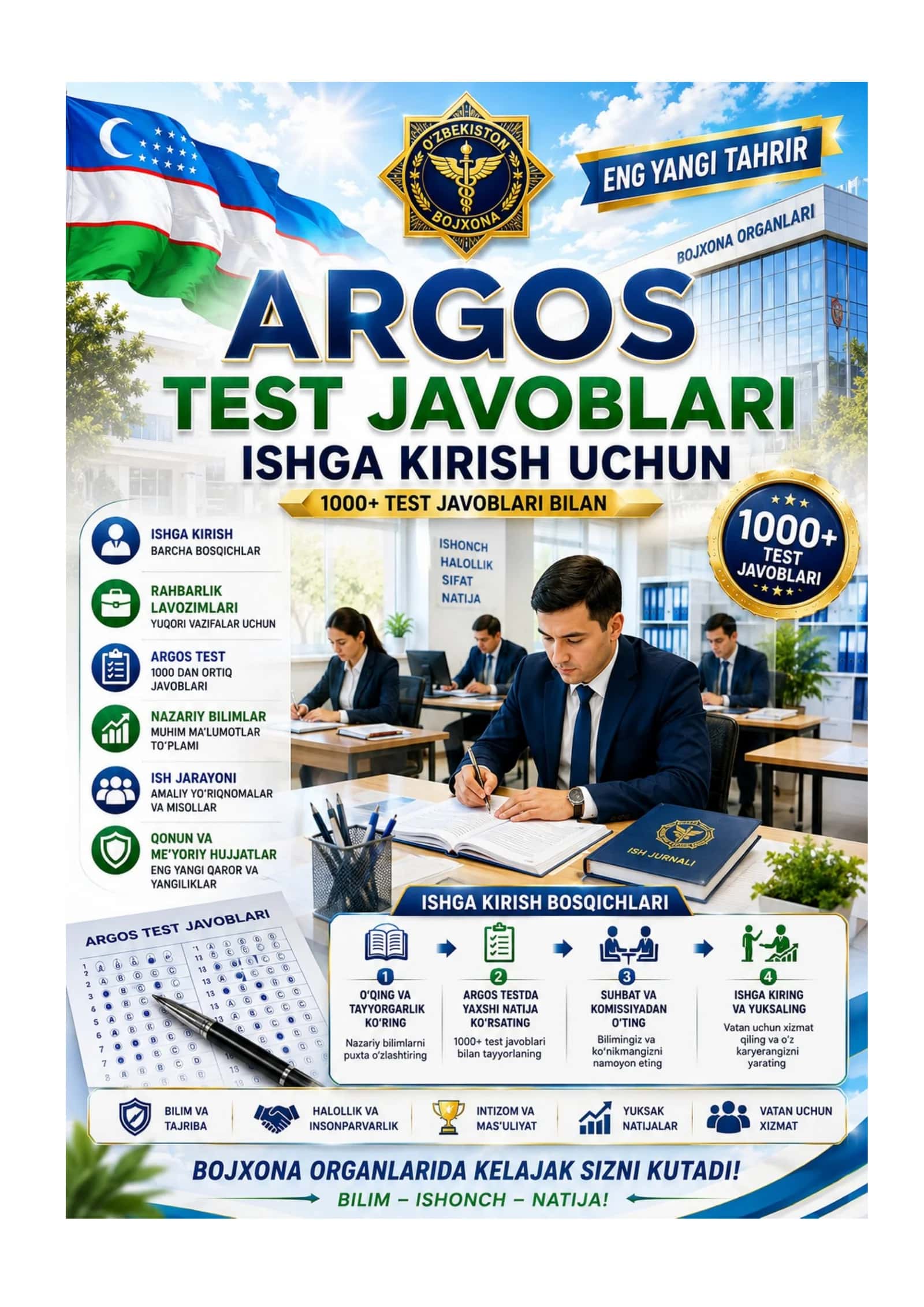 ARGOS TEST JAVOBLARI - Eng yangi tahrir
