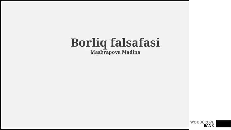 Borliq falsafasi