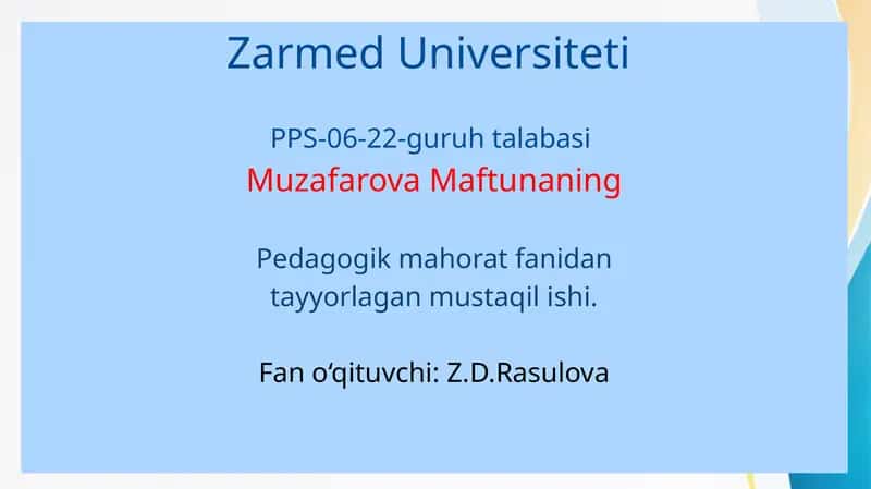 Zarmed Universiteti