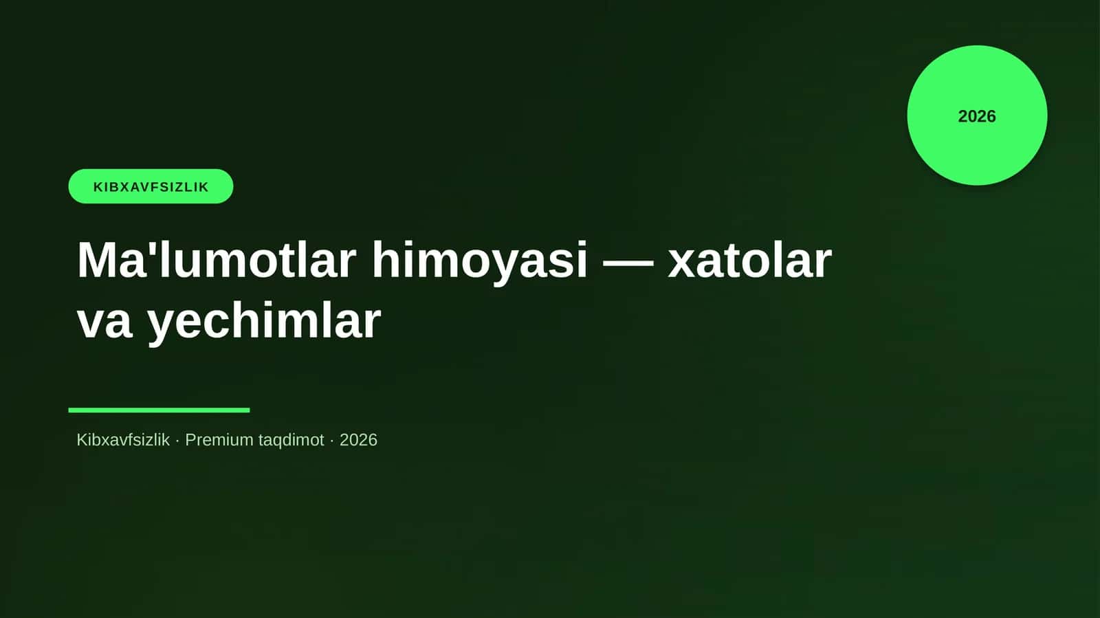 KIBXAVFSIZLIK