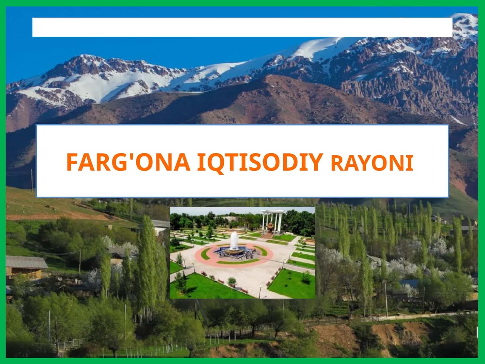 FARG'ONA IQTISODIY RAYONI