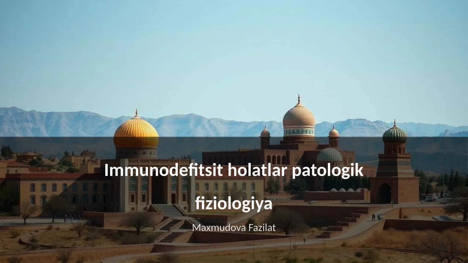 Immunodefitsit holatlar patologik fiziologiya