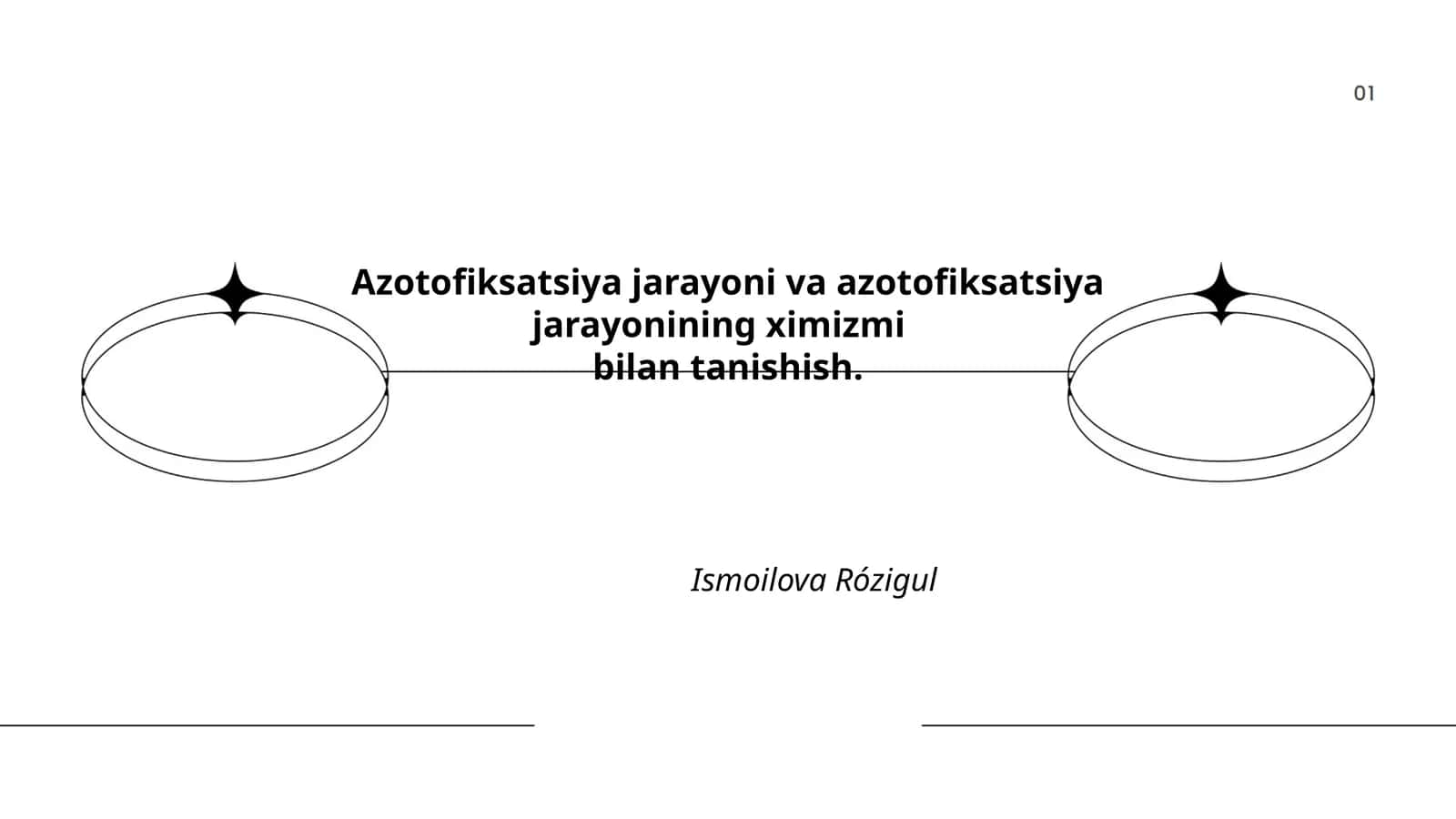 Azotofiksatsiya jarayoni va azotofiksatsiya jarayonining ximizmi bilan tanishish