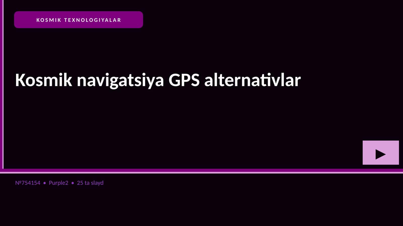 Kosmik navigatsiya GPS alternativlar
