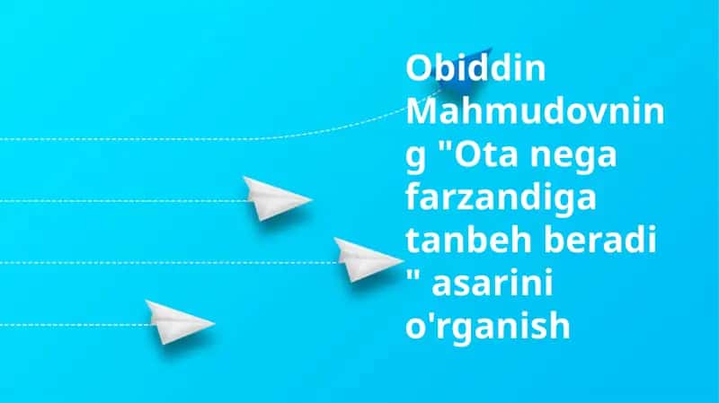 "Ota nega farzandiga tanbeh beradi"