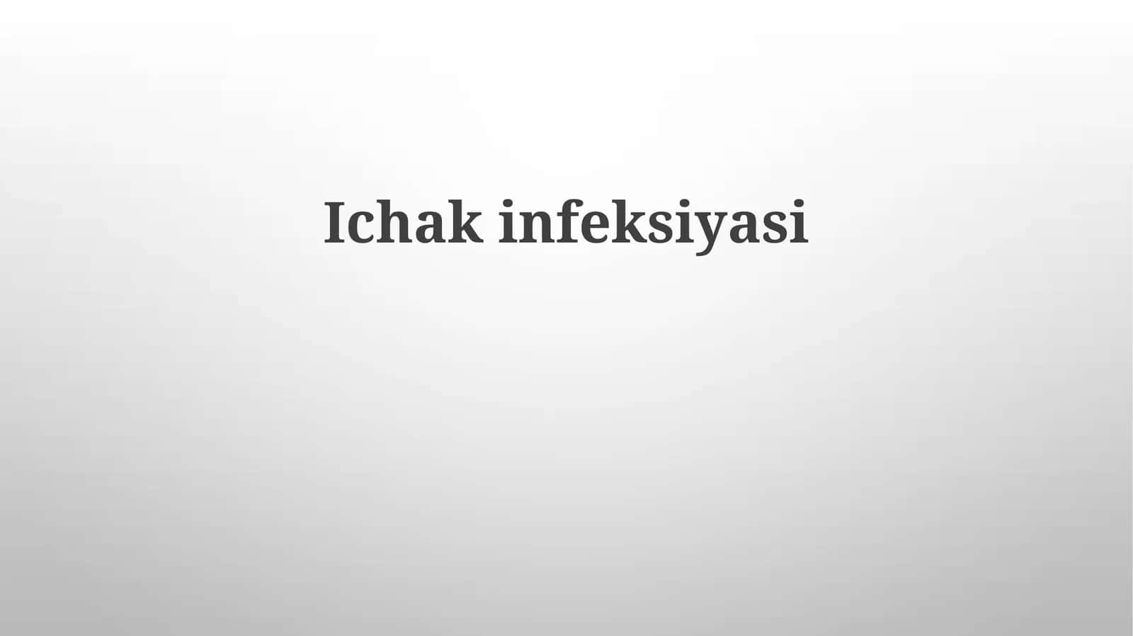 Ichak infeksiyasi