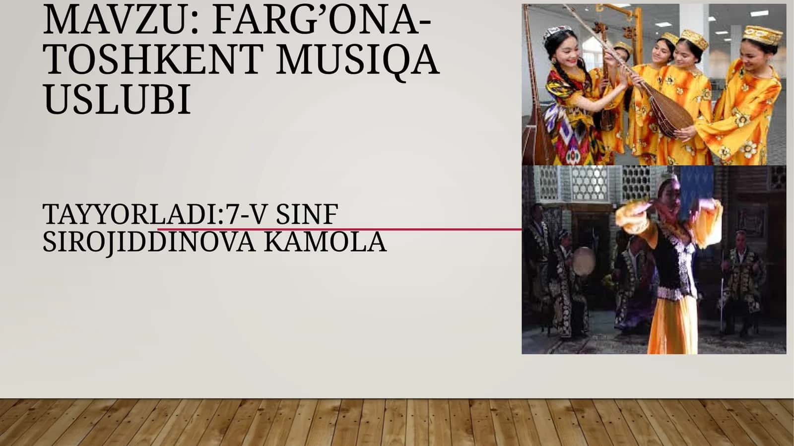 Fargʻona-Toshkent musiqa uslubi