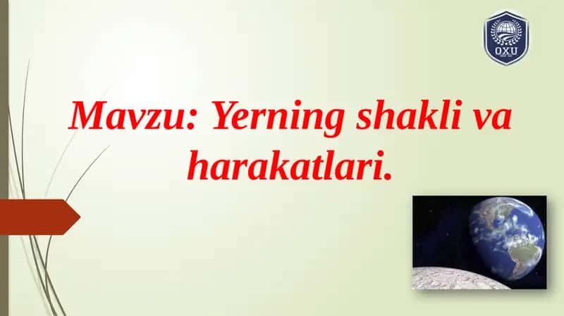 Yerningshaklivaharakatlari