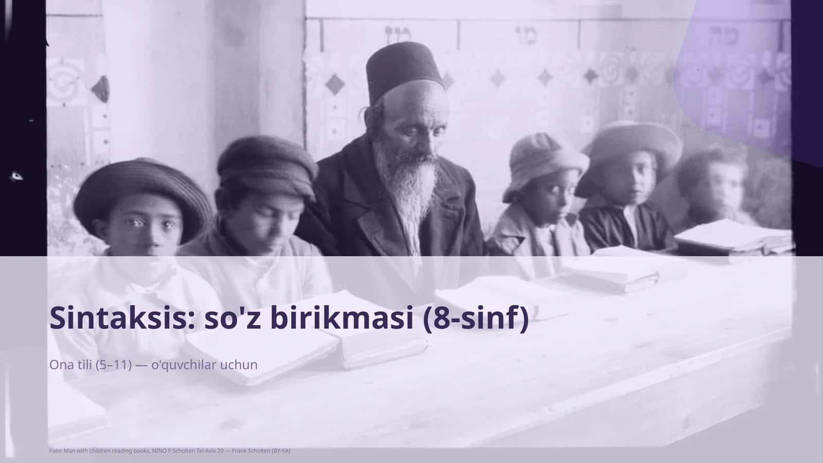 Sintaksis: so'z birikmasi (8-sinf)