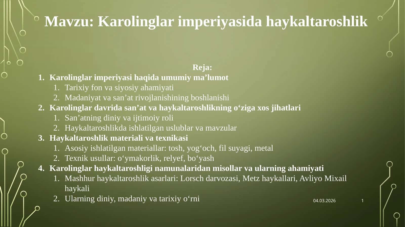 Karolinglar imperiyasida haykaltaroshlik