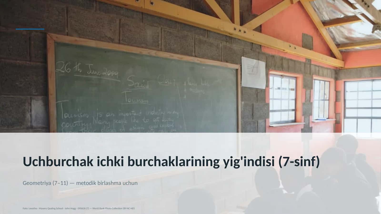 Uchburchak ichki burchaklarining yig'indisi (7-sinf)