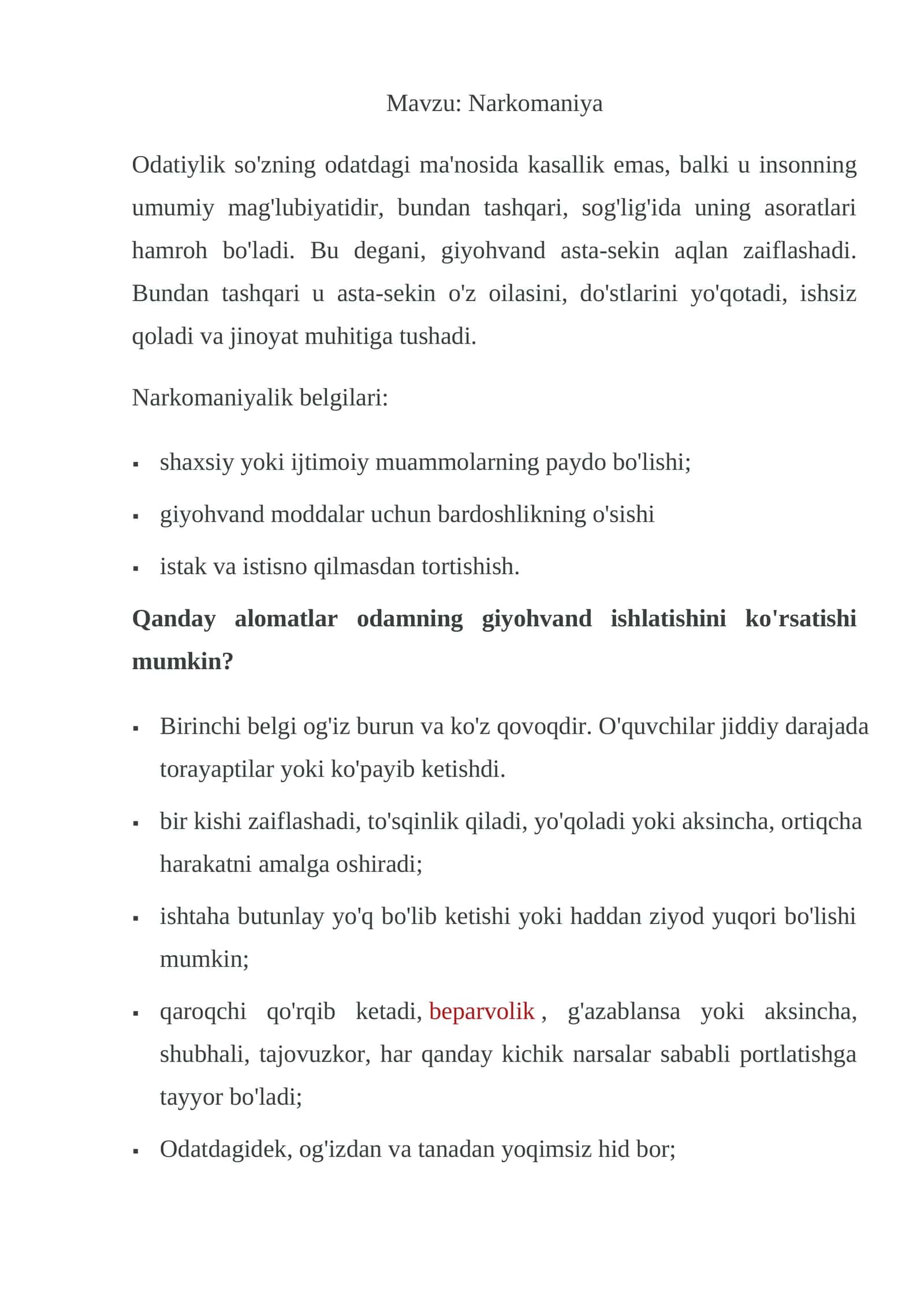 Narkomaniya
