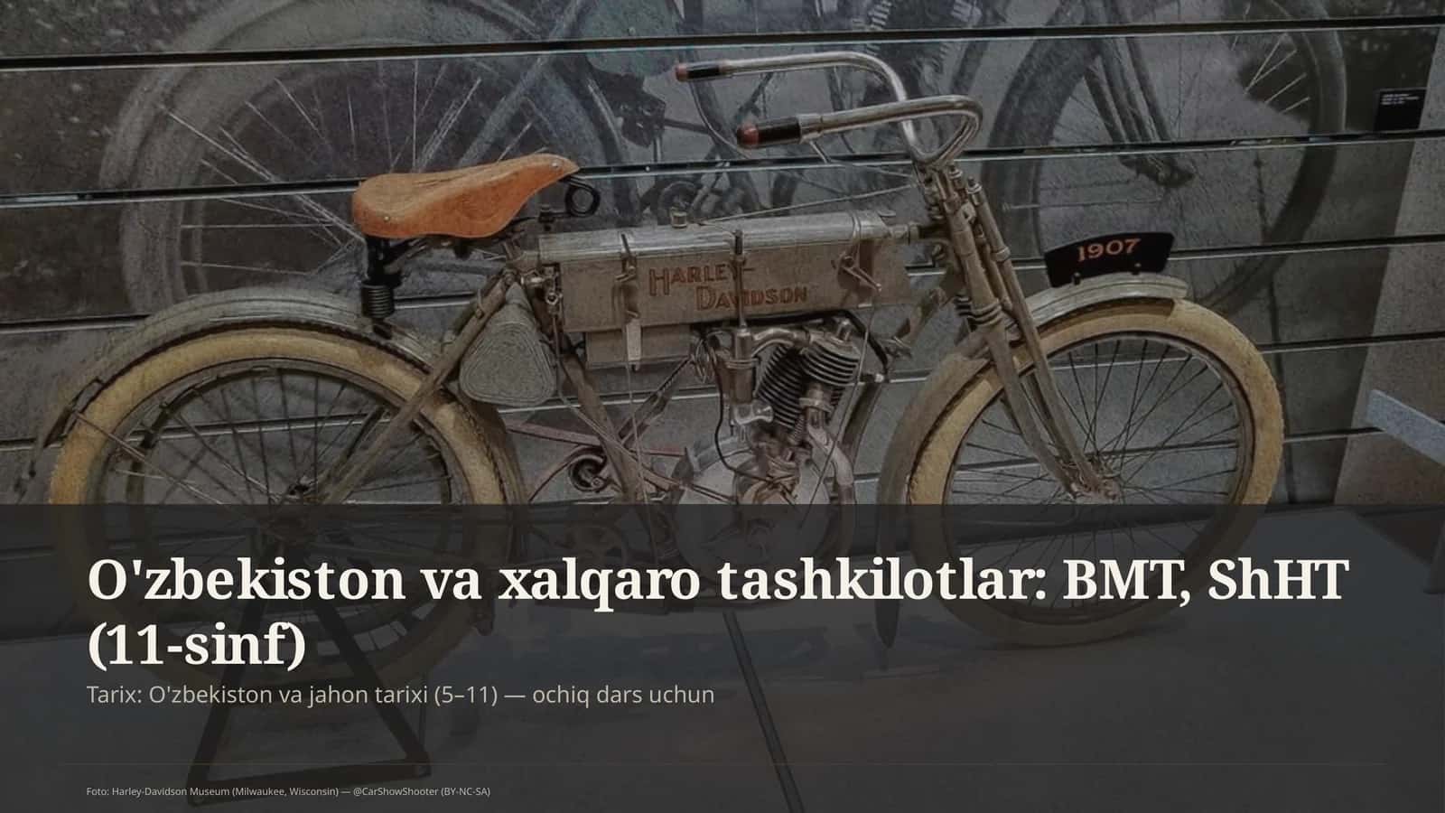 O'zbekiston va jahon tarixi (5–11)