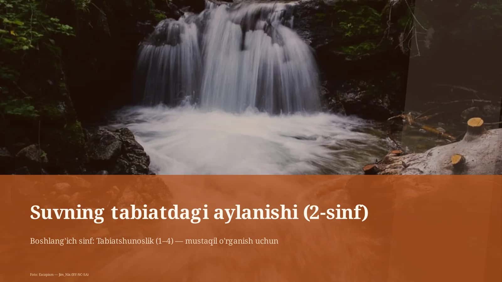 Suvning tabiatdagi aylanishi (2-sinf)