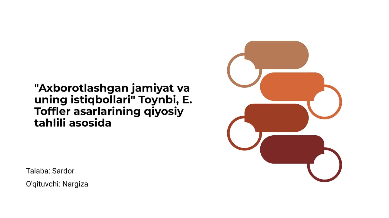 Axborotlashgan jamiyat va uning istiqbollari