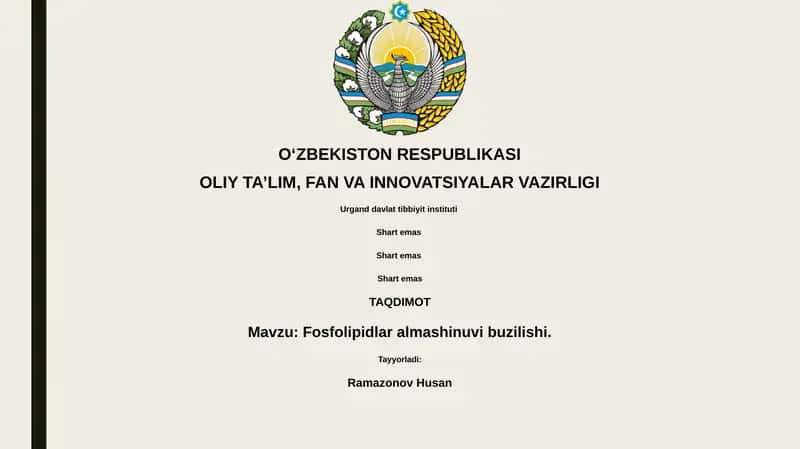 Fosfolipidlar almashinuvi buzilishi
