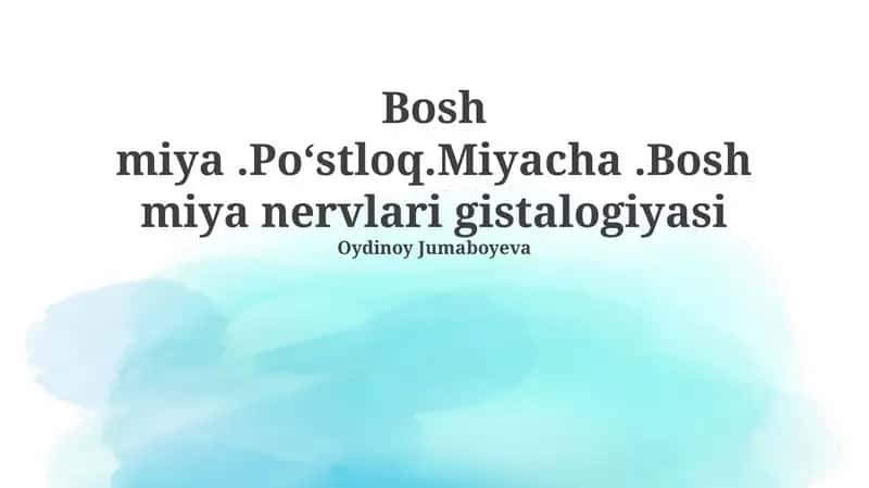Miya po'stlog'ining tuzilishi va funksiyalari