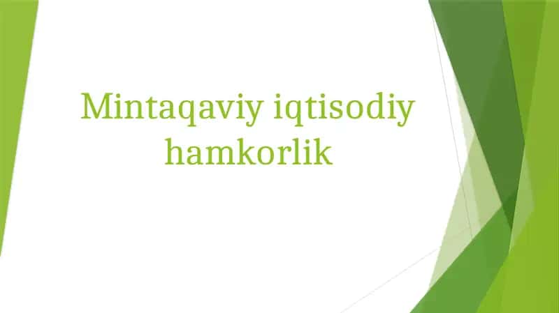 Mintaqaviy Iqtisodiy Hamkorlik