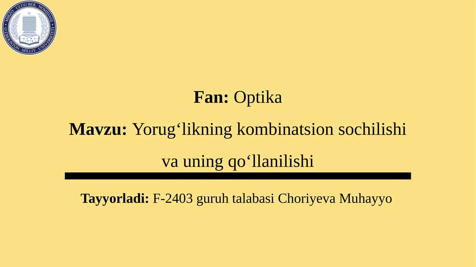 Yorug‘likning kombinatsion sochilishivauningqo‘llanilishi