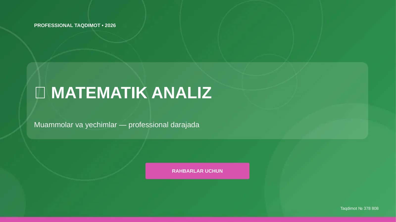 Matematik Analiz