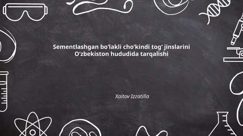 Sementlashgan boʻlakli choʻkindi togʻ jinslarini Oʻzbekiston hududida tarqalishi