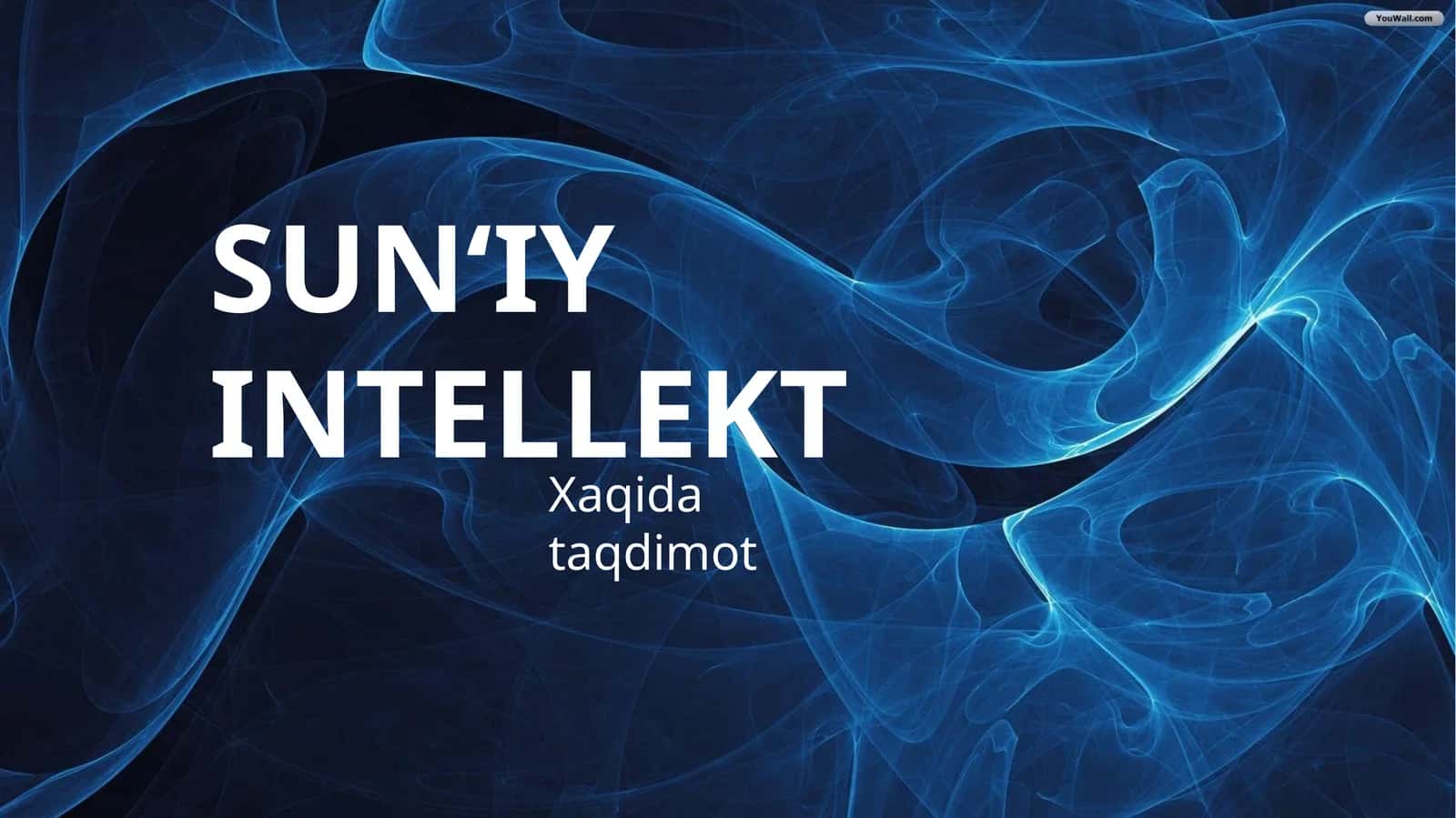 AI va zamonaviy texnologiyalar prezentatsiyasi | Tayyor slayd